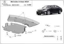 Ocelový kryt motoru Mercedes S-Classe W221 - 4x2 (2005-2013)