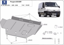 Ocelový kryt motoru Peugeot Boxer (1996-2006)