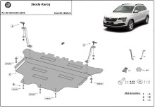 Hliníkový kryt motoru Skoda Karoq (2016-2026)