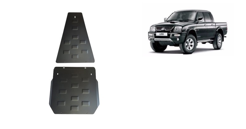 Ocelový kryt převodovky a reduktoru Mitsubishi L 200 (1998-2007)