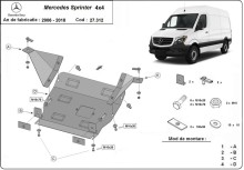 Ocelový kryt motoru Mercedes Sprinter 906 4x4 (2006-2017)