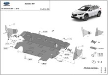 Ocelový kryt motoru Subaru XV (2018-2022)