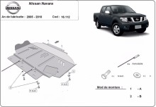 Ocelový kryt motoru Nissan Navara (2005-2015)