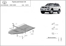Ocelový kryt převodovky Toyota Land Cruiser J120 (2002-2009)