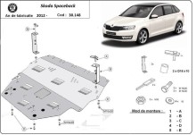 Ocelový kryt motoru Skoda Spaceback (2013-2019)