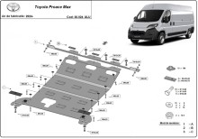 Hliníkový kryt motoru Toyota Proace Max (2024-2026)