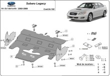 Ocelový kryt motoru Subaru Legacy IV (2003-2009)