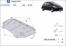 Stalowa Osłona pod silnik Peugeot 207 (2006-2014)