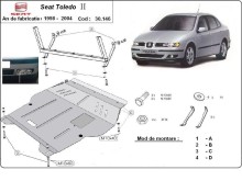Ocelový kryt motoru Seat Toledo 2 (1998-2004)