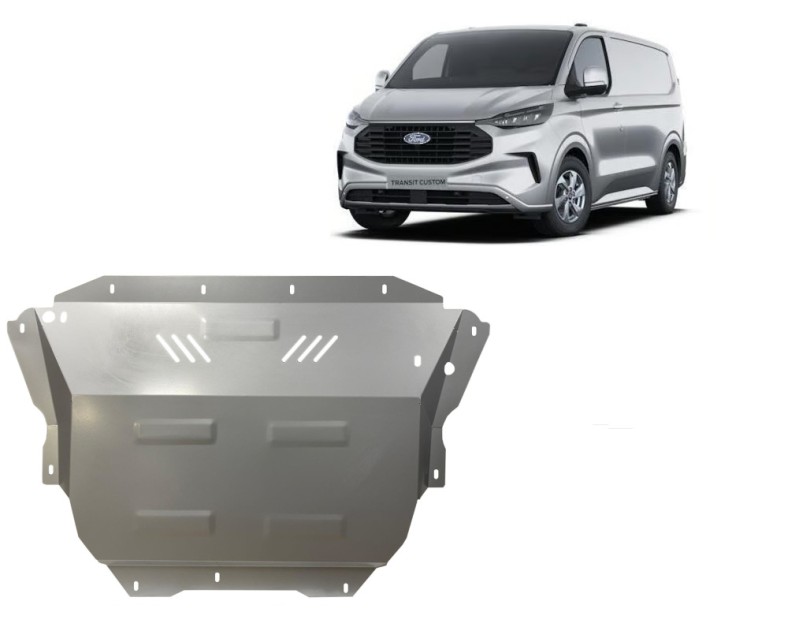 Ocelový kryt motoru pozinkovaná Ford Transit Custom (2023-2026)