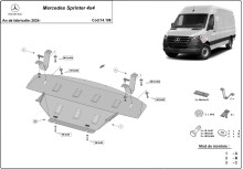 Ocelový kryt motoru Mercedes Sprinter 907 4x4 (2024-2026)