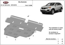 Ocelový kryt motoru Kia Sorento (2010-2012)