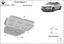 Hliníkový kryt motoru Renault Megane (2016-2026)