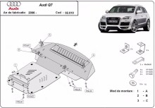 Ocelový kryt motoru Audi Q7 (2006-2015)