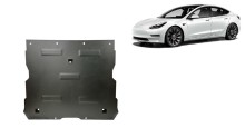 Ocelový kryt předního elektromotoru Tesla Model 3 AWD (2017-2026)