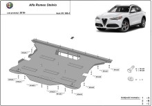 Ocelový kryt motoru Alfa Romeo Stelvio (2016-2026)