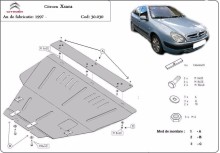Ocelový kryt motoru Citroen Xsara (1997-2004)
