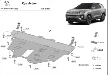 Ocelový kryt motoru KGM Actyon (2024-2026)