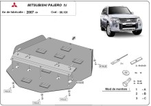 Ocelový kryt převodovky Mitsubishi Pajero 4 (V80, V90) (2007-2021)