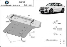 Ocelový kryt motoru BMW X4 (2014-2018)