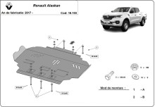 Ocelový kryt motoru Renault Alaskan (2017-2026)