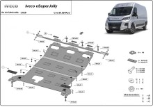 Hliníkový kryt motoru Iveco eSuperJolly (2025-2026)