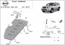 Ocelový kryt palivové nádrže Nissan Pathfinder (2005-2015)