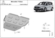 Hliníkový kryt motoru Mercedes T-Classe (2021-2026)