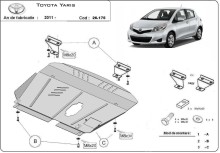 Ocelový kryt motoru Toyota Yaris (2011-2020)