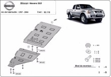 Ocelový kryt převodovky Nissan Navara D22 (1997-2004)