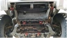 Ocelový kryt převodovky Mitsubishi Pajero 3 (V60, V70) (1999-2007)