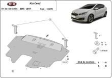 Ocelový kryt motoru Kia Ceed (2015-2017)