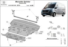 Ocelový kryt motoru Mercedes Sprinter-FWD (2018-2026)