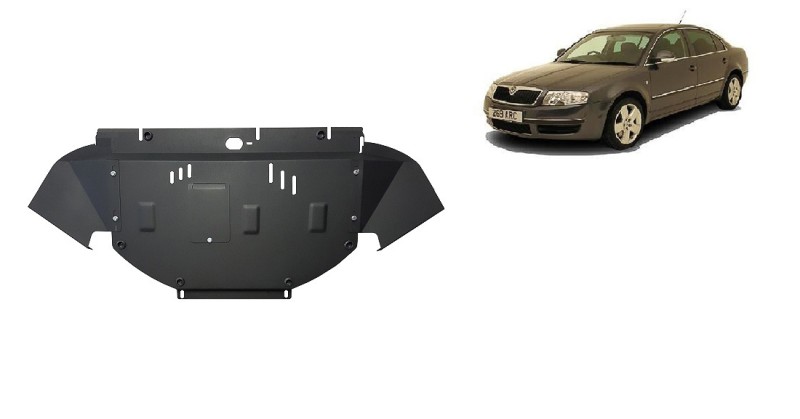 Ocelový kryt motoru Skoda Superb - 2.5 Tdi, V6 (2001-2008)