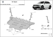 Hliníkový kryt motoru Volkswagen Tiguan (2016-2024)