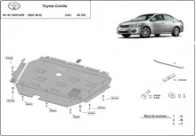 Ocelový kryt motoru Toyota Corolla (2007-2012)