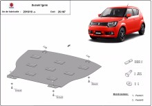 Ocelový kryt motoru Suzuki Ignis (2016-2026)