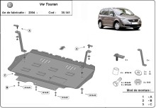 Ocelový kryt motoru Volkswagen Touran (2003-2015)