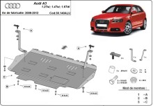 Hliníkový kryt motoru Audi A3 (2009-2012)