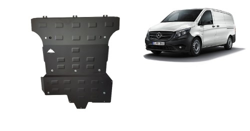 Ocelový kryt motoru Mercedes Viano W447, 2.2 D, 4x4 (2014-2020)