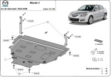 Ocelový kryt motoru Mazda 3 (2003-2009)