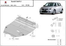 Ocelový kryt motoru Suzuki Swift 2 (2005-2010)