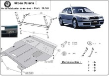 Ocelový kryt motoru Skoda Octavia 1 (1998-2010)