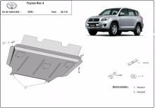 Ocelový kryt motoru Toyota RAV 4 diesel (2006-2013)