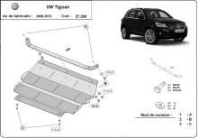 Ocelový kryt motoru VW Tiguan (2008-2015)
