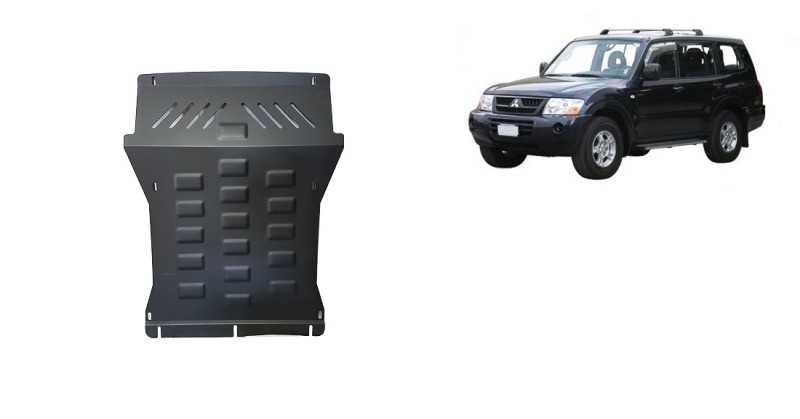 Ocelový kryt motoru Mitsubishi Pajero 3 (V60, V70) Vers 2.0 (1999-2007)
