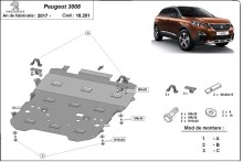 Ocelový kryt motoru Peugeot 3008 (2017-2026)