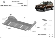 Ocelový kryt systému Start-Stop EGR Dacia Duster (2014-2017)