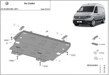 Ocelový kryt motoru VW Crafter (2017-2026)