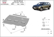 Ocelový kryt převodovky Manuální Audi Allroad A6 (2000-2005)
